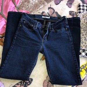 Dark Blue Skinny Levi Jeans